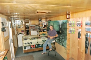 Alan Fisk in his new store located about 10 miles from Oroville on the Loomis-Oroville Highway. Gary DeVon/staff photo