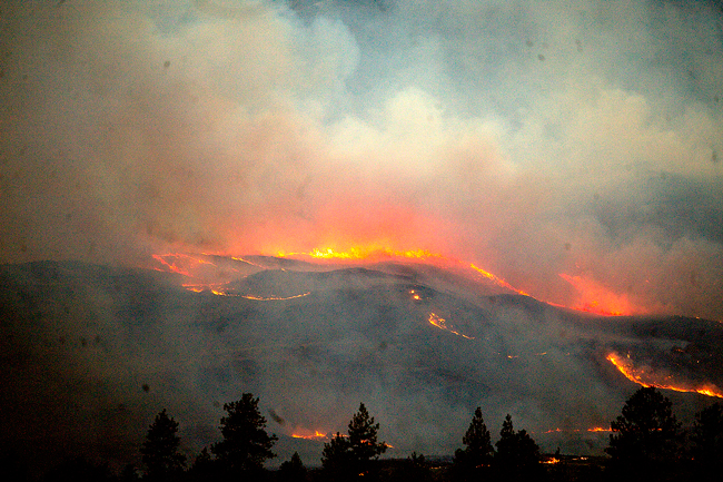 Brent Baker/Submitted photo  Some of the more than 700 acres burned by last week’s fire. 