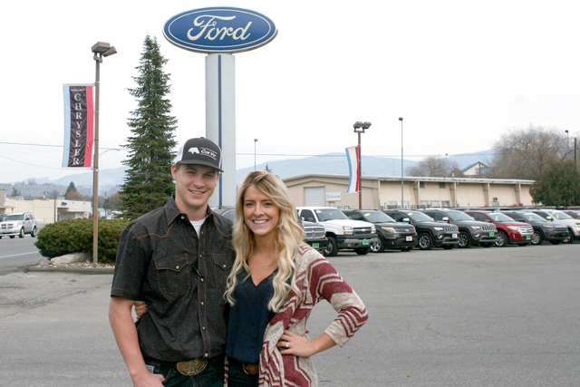 Nathan McAllister/staff photoNewlyweds Cody and Cassidy Jess have taken over management of Danskov Auto in Omak and hope to complete the process of the dealership in the near future.