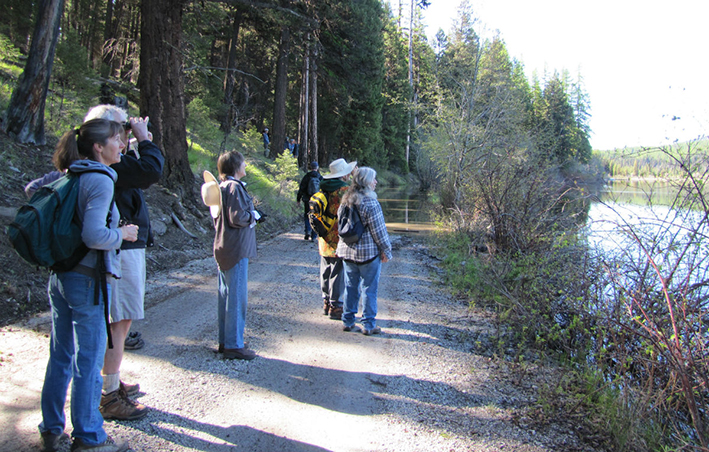 Submitted photo Community members observe birds during OHA's 2011 Highlands Wonders event at Lost Lake.