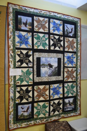 The Fishing Quilt, created by Judy and Curt Erickson