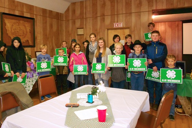  Submitted photos 4-H members were presented their earned year pins for completing the 2016/2017 4-H year at the 4-H Achievement Recognition Awards Banquet held in Okanogan.