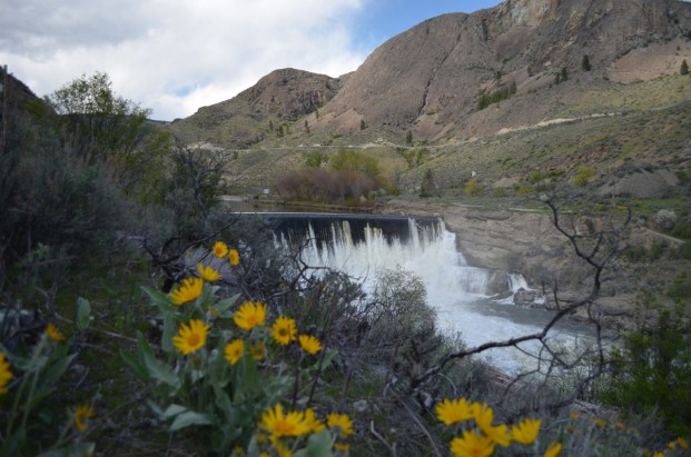 Enloe Dam, as viewed from the Similkameen Trail, April 2015. Staff photo/Katie Teachout