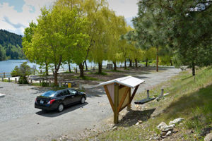 USBR photo RV campground has 11 renovated RV campsites with new sidewalks, fencing, information bulletin board and kiosk.