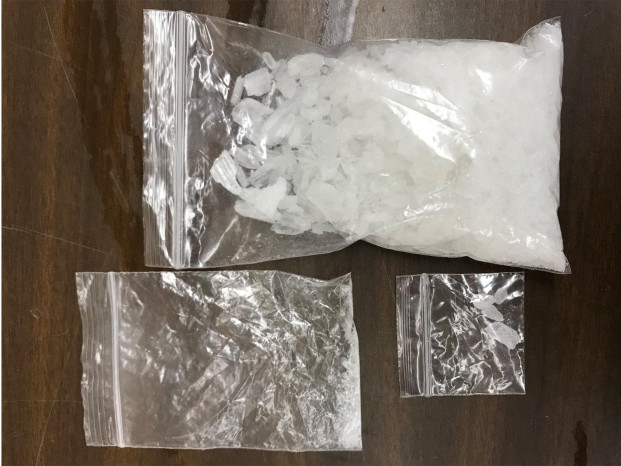 OCSO photo Seized Methamphetamine with an estimated street value of $10,000.