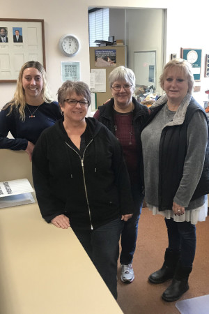 Laura Knowlton/staff photo Joel Pilkinton, Alice Attwood, Deniece Miller, Marylou Kriner are grateful for community.
