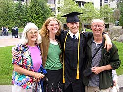 LEGACY - The Hickenbottoms, a local Tonasket family, were recently honored with a Family Legacy Award by Western Washington University. Among the family members that were honored at WWU (L-R) Kathy Boland, Lily Hickenbottom, Dana Hickenbottom and Gary Hic