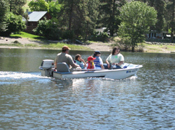submitted by Jim Barker	Although it was Kid’s Fishing Day, all ages were allowed to fish during the event. The church provided onshore games, food, poles and rides in boats to help the young angles hook the big ones.