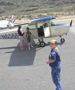 Photos by Gary A. DeVon    Centennial Airport Day last Saturday started with a pancake breakfast cooked up and served by volunteers with lots of help from local Cub Scouts. More than 100 breakfasts were served t