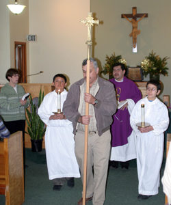 Photo by Gary DeVonThe Immaculate Conception Parishcelebrated its centennial with a special mass, followed by a potluck supper.“How can we loo