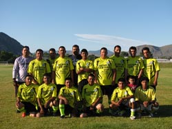 Photo by Emily HansonThe Tonasket Men’s Soccer team for the 2009 Summer season. The team consists of, in alphabetical order: Rafael Aldaco, Santos Alvarez, Rigoberto Bravo, Bruno, Pedro Cocino, Tony Flores, Francisco Guzman, Erick Martinez, Angel Morale