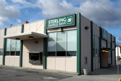 Oroville's Sterling Savings Bank, one of two branches of the bank in Okanogan County. The Spokane-based bank has entered into an agreement with federal regulators over increased debts, however the day-to-day operation of branches is expected to be unaffec