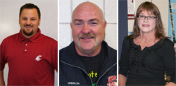 996a New Oroville teachers (L-R) Dan Vassar, Larry Gibson and Carol Cooke