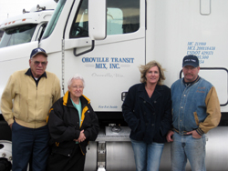 Submitted photoLa Mar and Lorraine Wolley (left) have sold their interestin Oroville Transit Mix Inc. to their son Gordon and his wife Sheila. Thecompany started as a concrete business, but now is primarily a