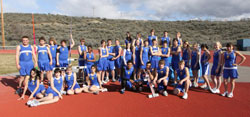 The 2010 Tonasket track team is, in alphabetical order: Kevin Aitcheson, Lupe Alvarez, Becky Biernacki, Dakota Bogart, Michelle Carlson, Ameerah Cholmondeley, Terrell Cross, Kyndra Dellinger, Ben Franklin, Damon Halvorsen, Karlie Henneman, Jake Hickman, A