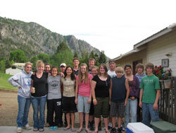 The 2010 Tonasket High School tennis team held their end of the season banquet at the Wahl house in Loomis on Tuesday, June 8, during which awards and varsity letters were announced. Photo by Emily Hanson