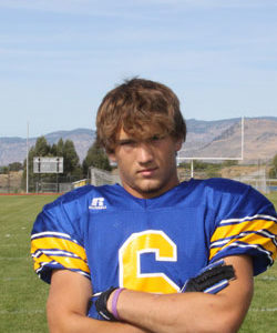 Tonasket senior Keegan McCormick was selected from nominations of state athletic directors as the WIAA/Seattle Times Athlete of the Week for his performance in Tonasket’s victory over Cascade on Friday, Oct. 8. Photo by Terry Mills