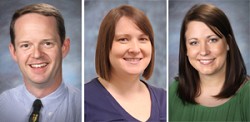 1557a New staff at Oroville Schools includes three new teachers (L-R) Eric Stiles, Jacqueline Marshall and Kelsey Cleveland.