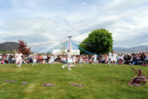 Photo by Gary DeVonOne tradition as oldas May Festival is the May Pole Dancers who weave