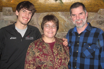 Brent Baker (right) and his wife Kim and son A.J. at Christmas time. Baker is joining the Gazette-Tribune and Sound Publishing team. His main coverage area will be in Tonasket and the surrounding area. Submitted photo