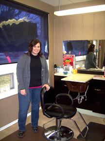 2201a Dara Sylvester, owner of Allure Hair Designs. Photo by Charlene Helm