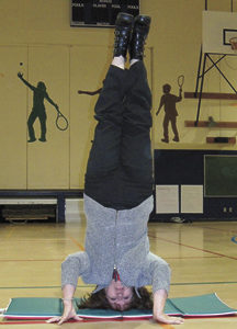 Oroville Elementary School Principal Joan Hoehn is head over heels for the Principal's Challenge. The principal challenged her students to read over 5000 books in February – and they did. So Hoehn stood on her head as one of the many rewards the kids ea