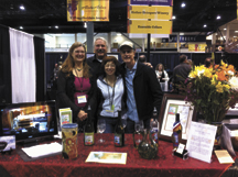 2477a Steve and Linda Colvin, owners of Esther Bricques Winery in Oroville, were on hand at the Taste of Washington last weekend in Seattle promoting their wines as well as the Oroville area. Fellow Oroville Chamber members Mo Fine and Geoff Klein, with the Tum