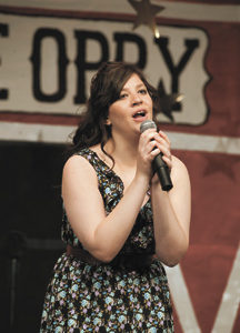 Cierra Williams performs "Jesus, Take the Wheel" at the Nashville Country Star state finals at the Omak PAC on Saturday, March 31. Brent Baker photos