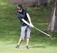 Connor Hughes was the only one of the Hornets' three golfers to survive the first day cut at last week's 1B/2B state championships in Lakewood.