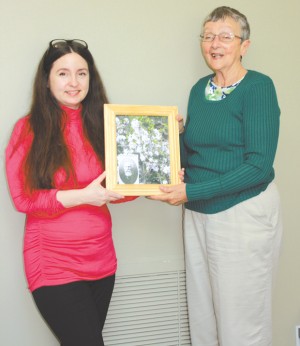 Dorothy Petry, of the Okanogan Borderlands Historical Society and Julie Lundquist with Seattle's Lake View Cemetery. Submitted photo