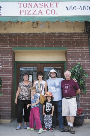 Jack Black and the family enjoyed some vacation time in the Okanogan Valley last week. Pictured are (front, l-r) Sammy, Tommy (back) Linda, Tanya, Jack and Tom Black.