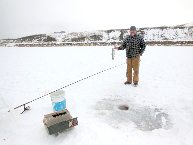 Fishing is looking better at Sidley Lake this year and reports are folks are ice fishing and catching fish and the water quality is better. James Iler lives on Fletcher Mountain and was on his fourth trip ice fishing this winter. He said he limited out each trip and noticed some techniques work better than others. He's is looking forward to the Ice Fishing Event and hopes some of his friends from Seattle will come over and join him. Submitted by Robin Stice