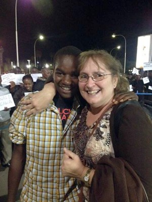 Teresa Newton visited former Tonasket exchange student Lawrence Wambugu last spring to start arranging for a water project that would bring water access to Lawrence's Kenya village.
