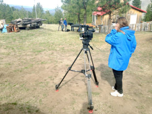 Setting up cameras for filming on the Aeneas Valley property where Daniel Clayton and Angela Cross stayed for for days during their unplugged Nation episode, which airs on the FYI Channel on Aug. 5.