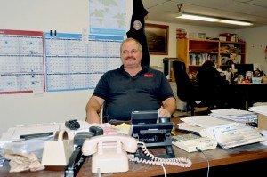 Jack Hughes in his office at Hughes’ Department Store. The store owner said Hughes’ will remain open although many changes will  take place in the next few months as they reorganize. Gary DeVon/staff photos