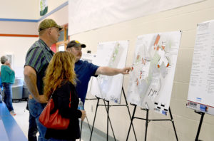 Katie Teachout/staff photo Tonasket residents discuss priorities to be addressed within the Tonasket School District in an upcoming bond during an open house and facilities tour Thursday, April 28. Voters will again have the opportunity to make suggestions at the next Bond Facilities Committee meeting May 26, at 5 p.m. in the TSD Board room. Katie Teachout/staff photo