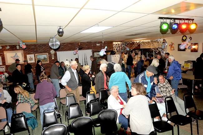 Election hopefuls mingle with the crowd after the Candidates Forum held in Oroville. The event, one of several in Okanogan County, featured local and state candidates or their surrogates. It was sponsored by the Oroville Chamber of Commerce. Gary DeVon/staff photos