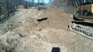 WSDOT photos State Highway SR20 damage near Milepost 207.