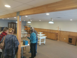 Daniel Klayton photo The 49º North Artists organization works to get the Art on the Line Gallery ready for its opening, scheduled for May Festival weekend.