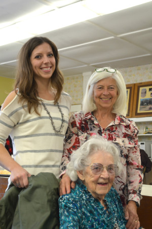 Claire Rise and her daughter Sharman and granddaughter Valena.