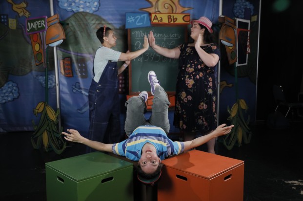 A scene from The Upside Down Boy as performed by the Book-It Repertory Theatre. Photos courtesy of Book-It Repertory Theatre