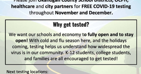 Free COVID-19 testing informational poster