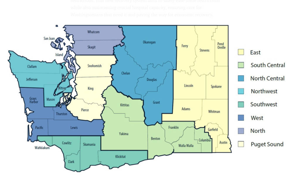 All regions of the state have moved into Phase 2 of the Washington Healthy reopening plan.