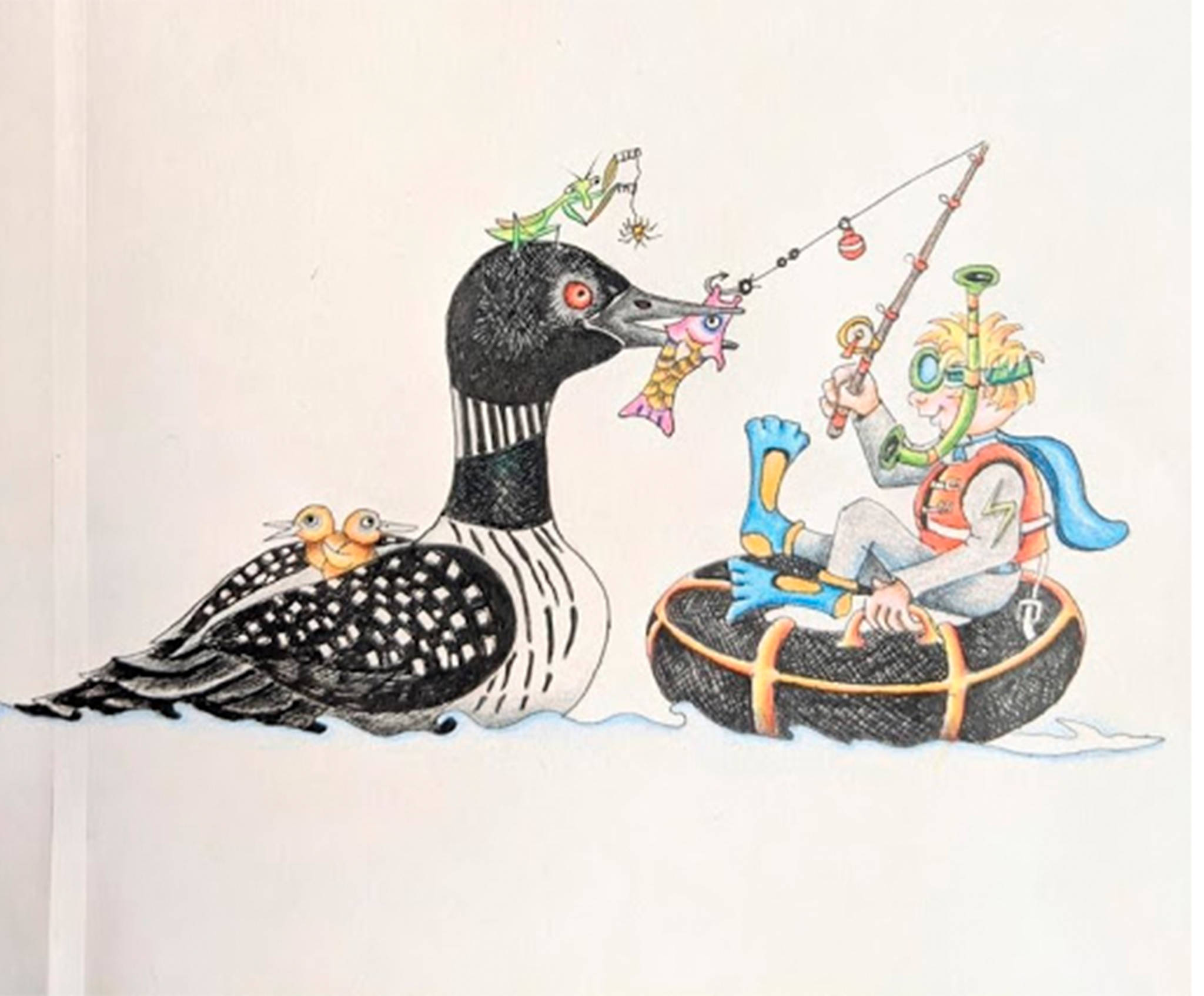 Illustration by Diana Weddle
Jack, the Nature Detective, learns about Loons in the fifth Highlands Wonders Podcast.