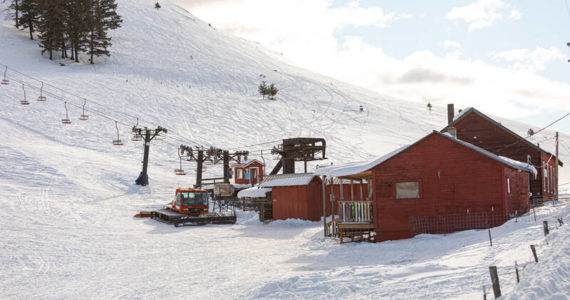 Laura Knowlton/staff photo
Fresh powder and blue skies made perfect skiing conditions for the eager skiers who spent last weekend at Sitzmark Ski Area.