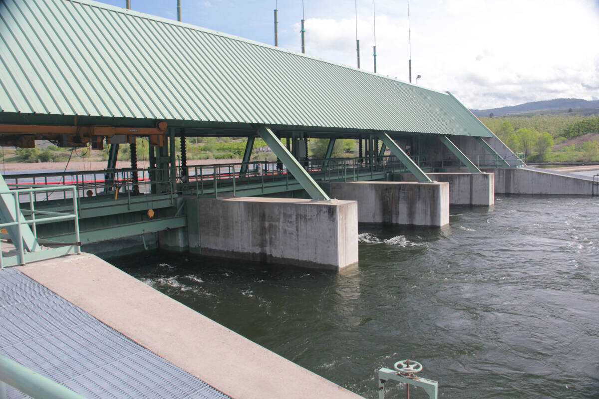 DOE/submitted photo
Zosel Dam is used by the Washington State Department of Ecology to regulate the water level in Osoyoos Lake as determined by the International Osoyoos Lake Board of Control.