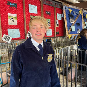 Submitted photo
Oroville FFA member Kane Booker has grown his FFA Student Project into a thriving new business KB Show Hogz.