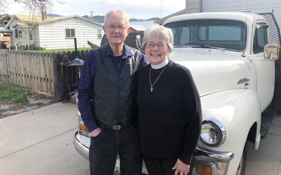 Dennis and Marilyn Wilder, this year’s May Festival Grand Marshals at home near Dennis’s vintage GMC truck.
Gary DeVon / staff photo