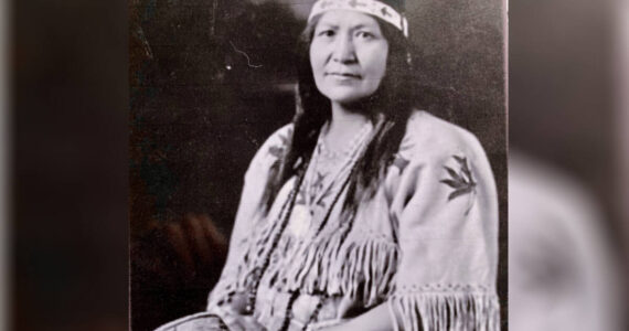 Christine Quintasket or Hum-ishu-ma, better known by her author name, Mourning Dove, was the first Native American woman to publish a novel west of the Rockies. Photo courtesy Borderlands Historical Society