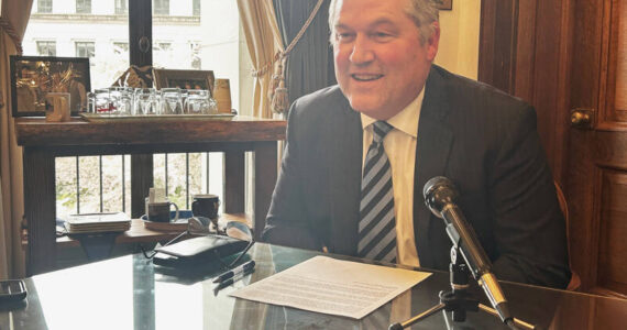 House Republican Leader J.T. Wilcox discusses his decision to leave his leadership position. WNPA photo